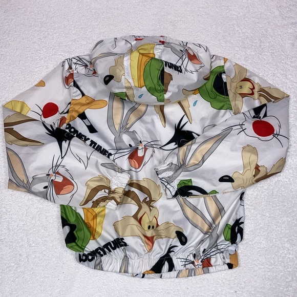 Looney tunes members only hooded zip windbreaker 10/12 unisex - Picture 5 of 7